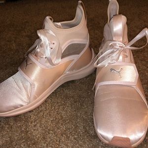 Shiny Pink Pumas Size 10